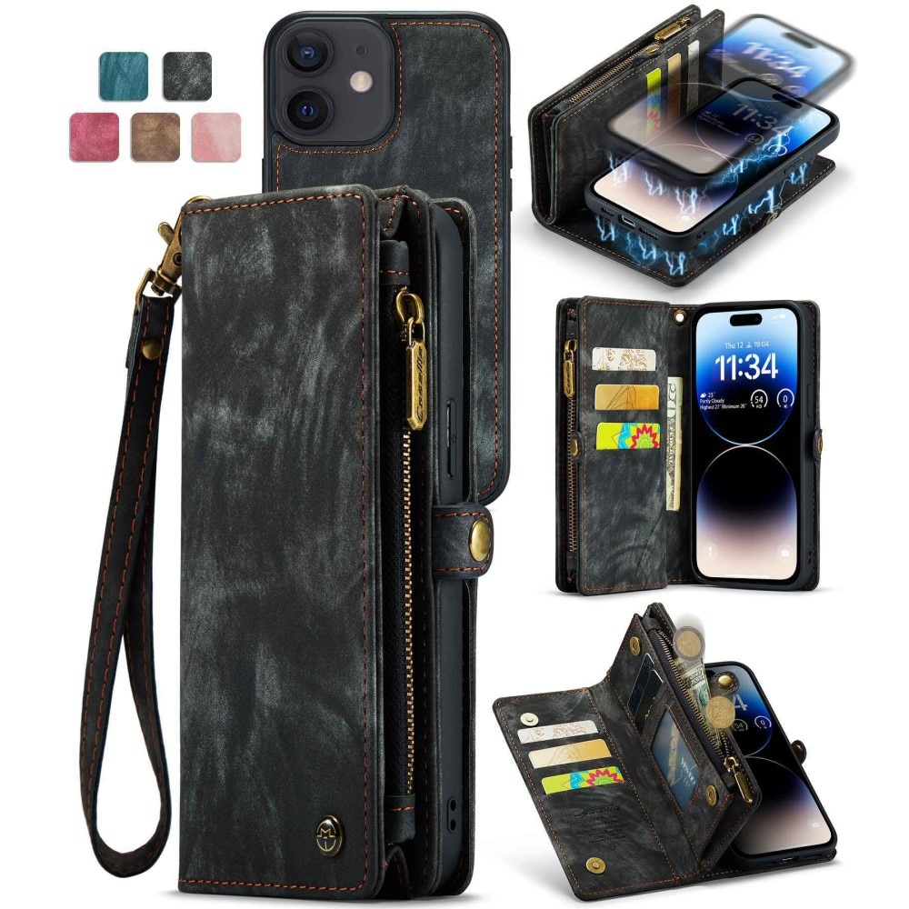 Multi-slot hoesje iPhone 12/12 Pro Grijs
