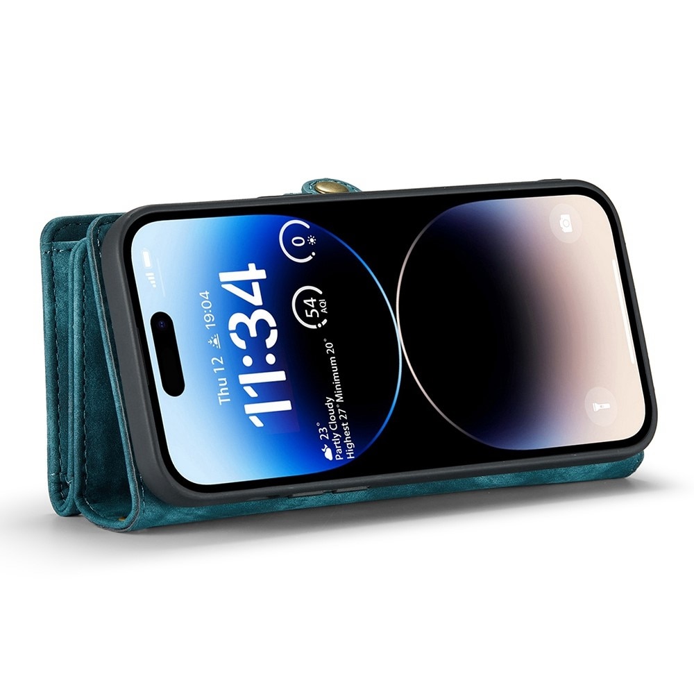 Multi-slot hoesje iPhone 12/12 Pro Blauw