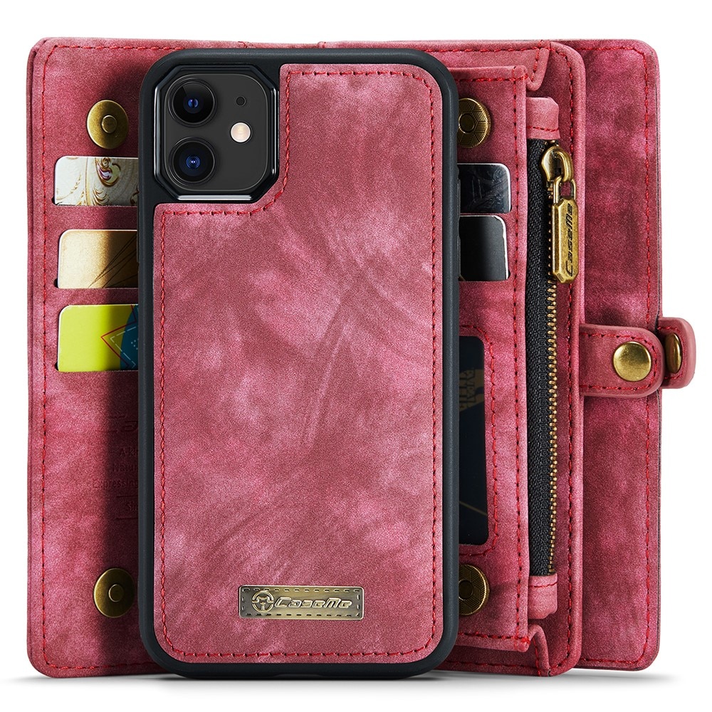 Multi-slot hoesje iPhone 12 Mini Rood