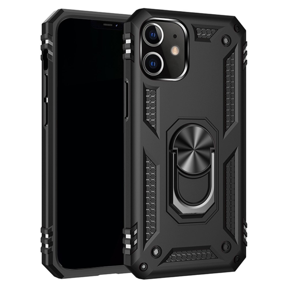 iPhone 12/12 Pro Hybridcase Tech Ring zwart