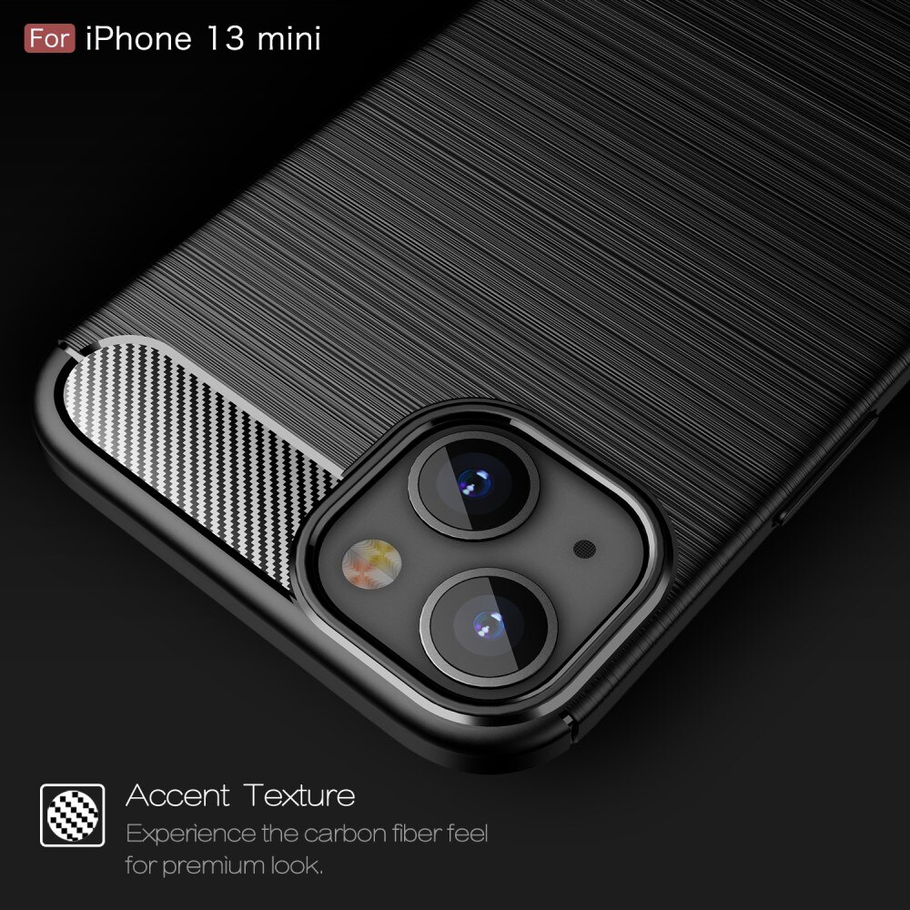 Brushed TPU Case iPhone 13 Mini Zwart