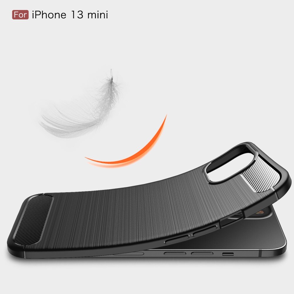 Hoesje TPU Brushed Apple iPhone 13 Mini Zwart