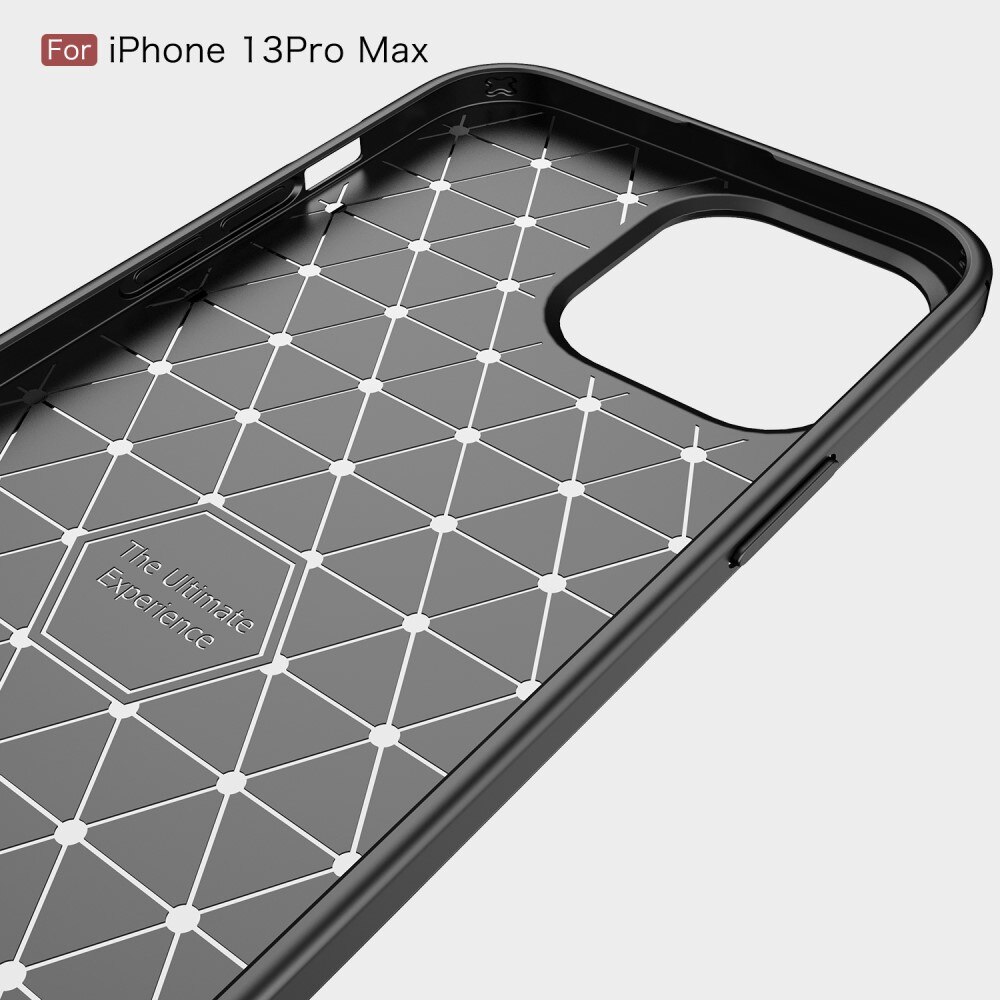 Hoesje TPU Brushed Apple iPhone 13 Pro Max Zwart