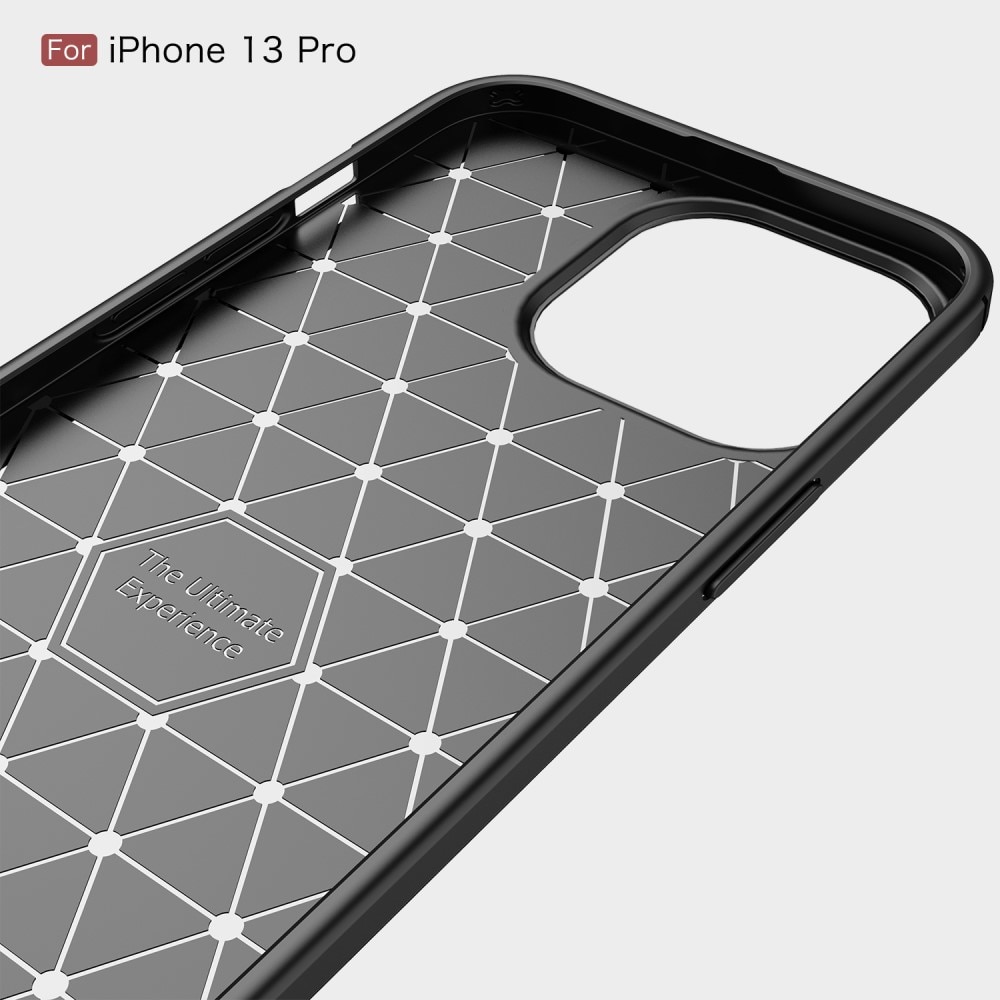 Hoesje TPU Brushed iPhone 13 Pro Zwart
