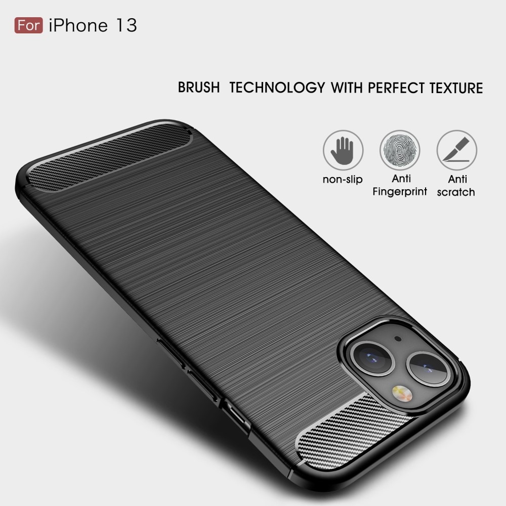 Brushed TPU Case iPhone 13 Zwart