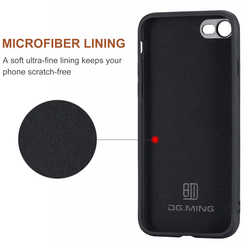 Magnetic Card Slots Case iPhone SE 2022 Zwart