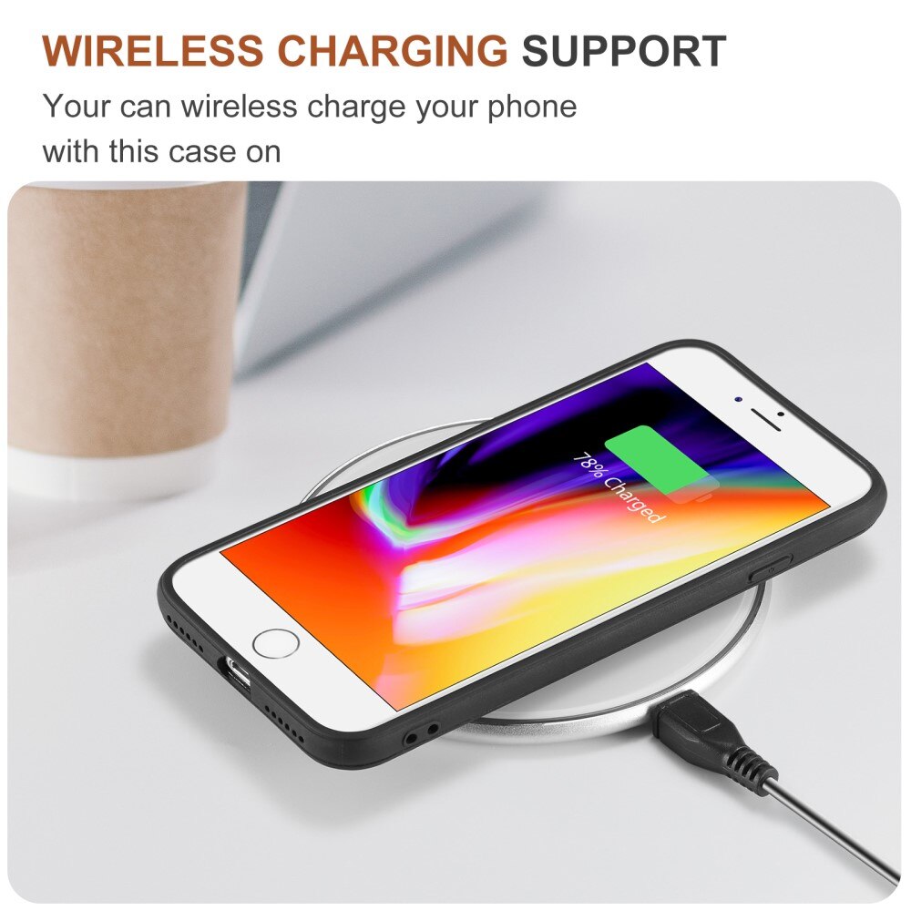 Magnetic Card Slots Case iPhone SE 2022 Zwart