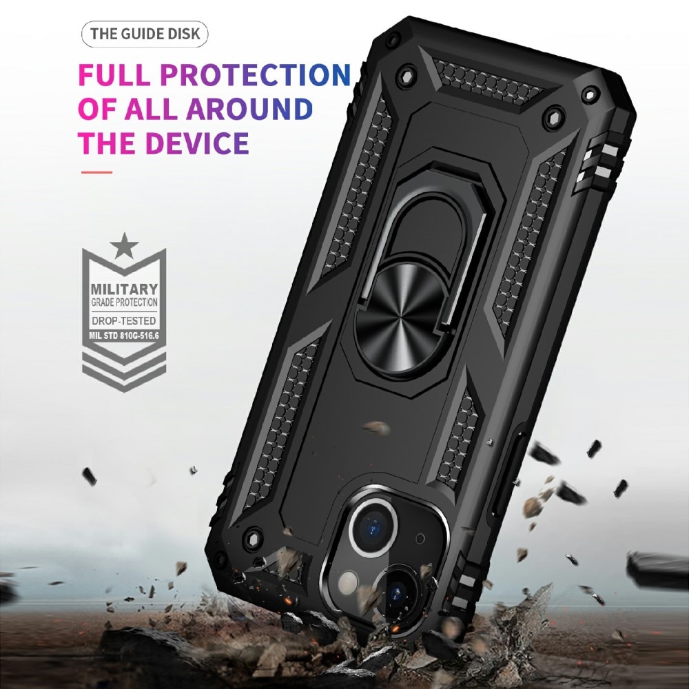 iPhone 13 Mini Hybridcase Tech Ring zwart