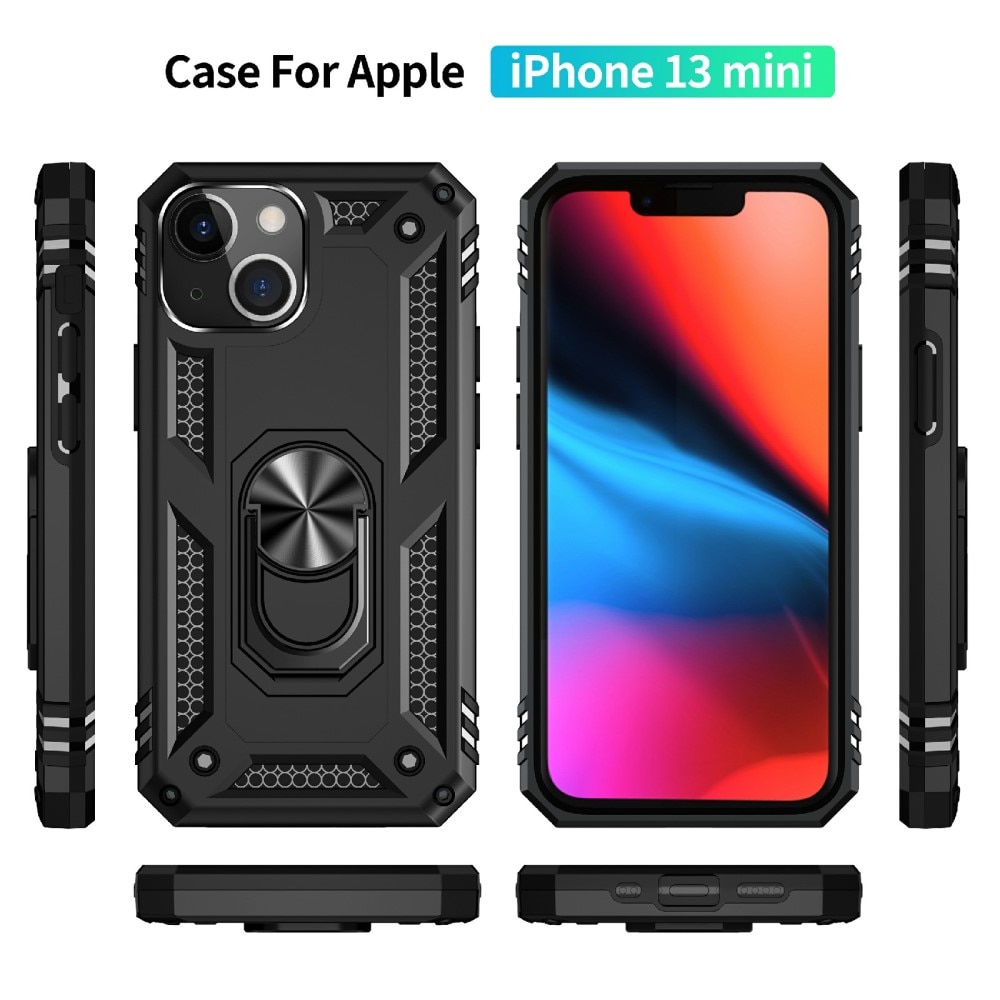 iPhone 13 Mini Hybridcase Tech Ring zwart