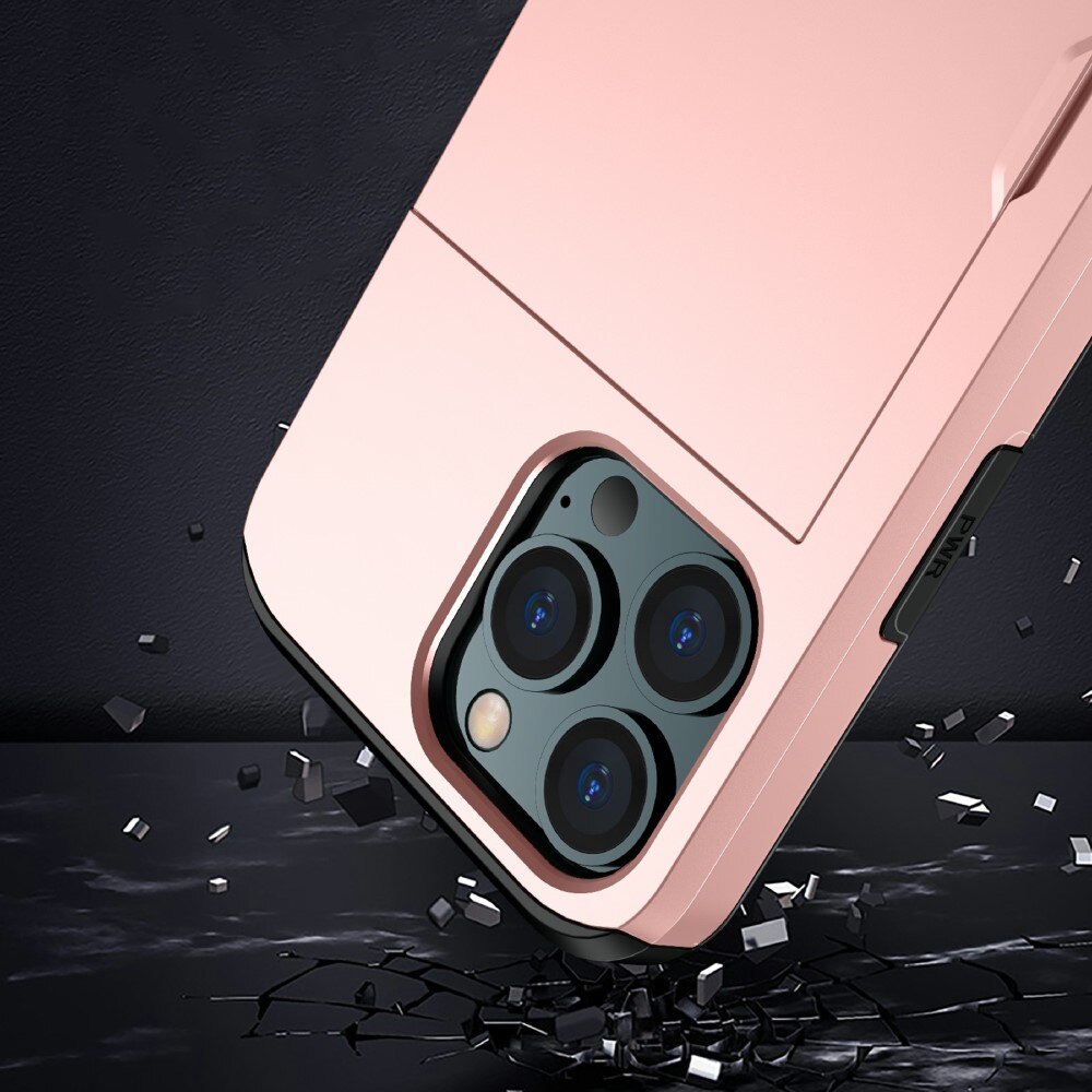 Apple iPhone 13 Pro Max Hoesje met Cardslot Roze