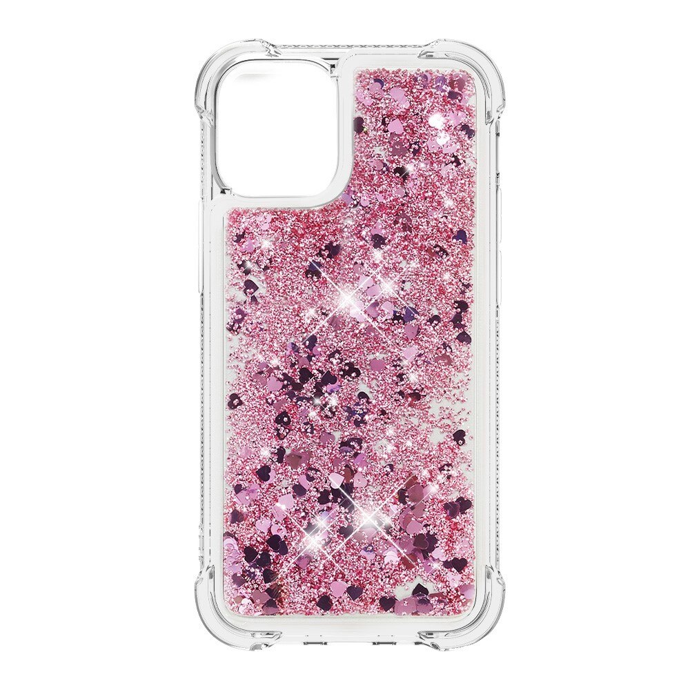 iPhone 13 Mini Glitter Powder TPU Case Rosé goud