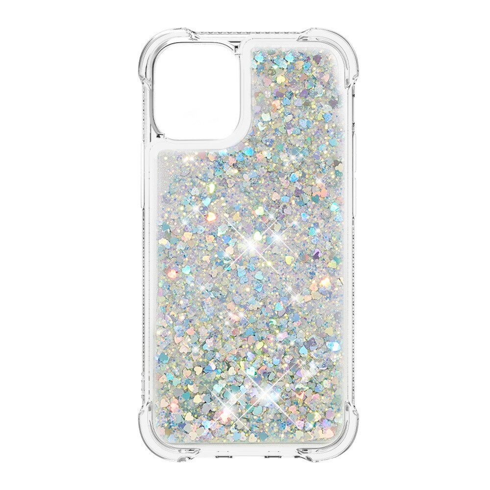 iPhone 13 Mini Glitter Powder TPU Case Zilver