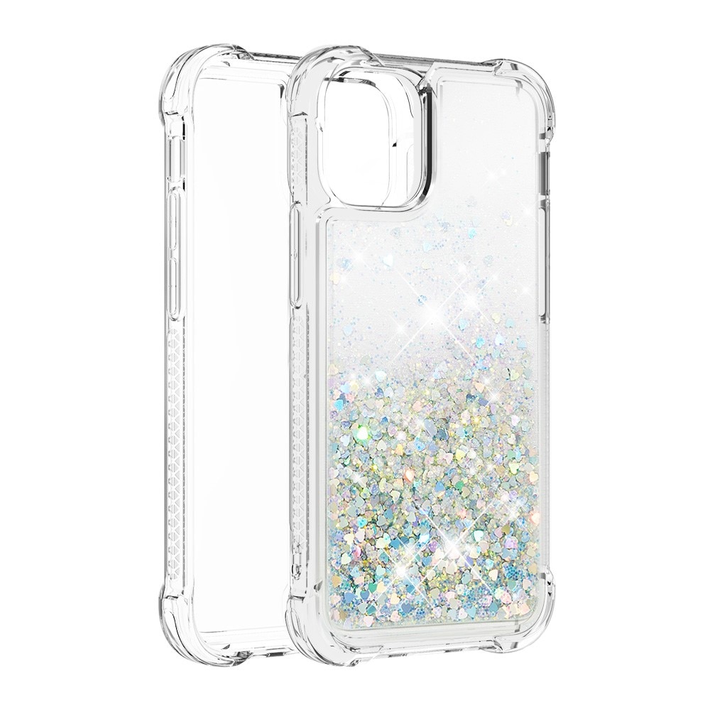 iPhone 13 Mini Glitter Powder TPU Case Zilver