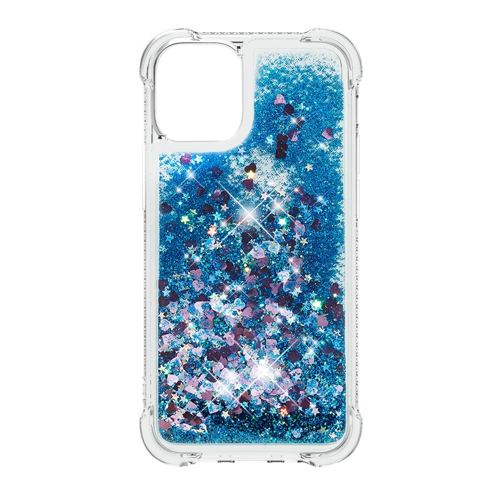 iPhone 13 Mini Glitter Powder TPU Case Blauw