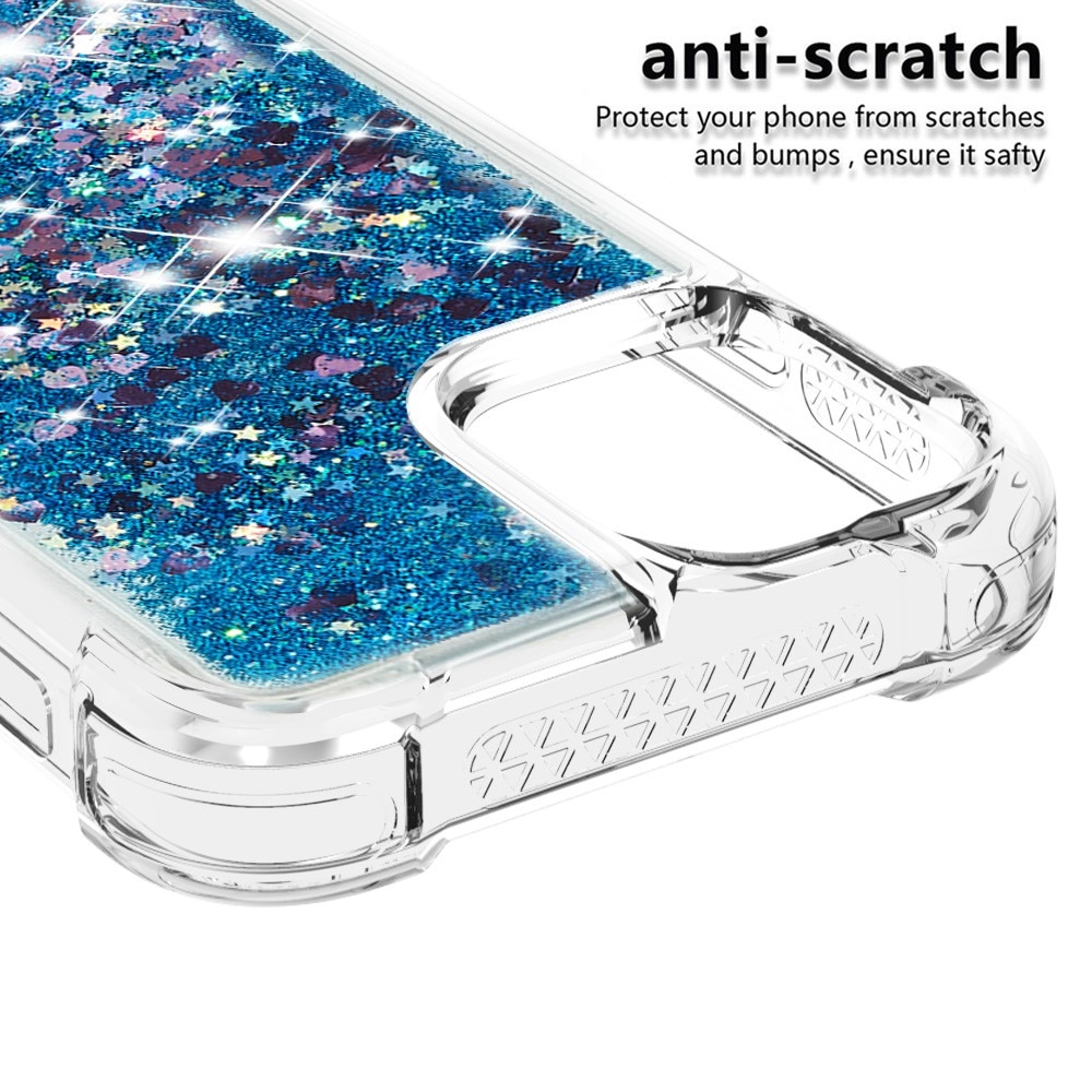 iPhone 13 Mini Glitter Powder TPU Case Blauw