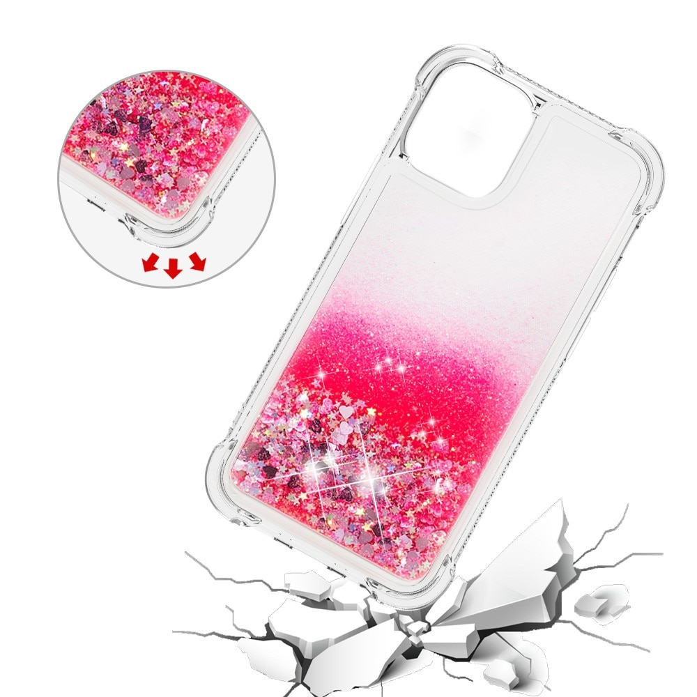 iPhone 13 Glitter Powder TPU Case Roze