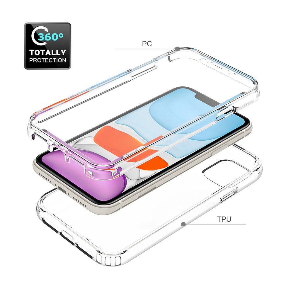 iPhone 11 Full Protection Case transparant