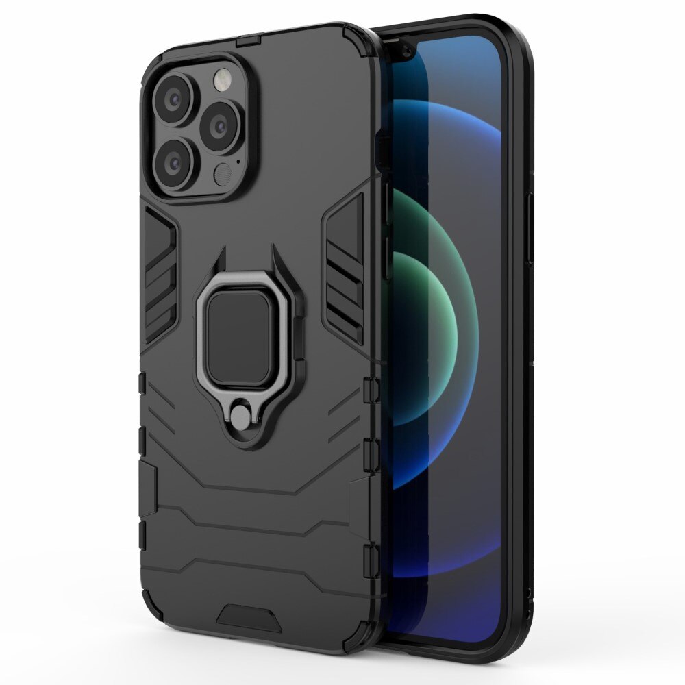 iPhone 13 Pro Max Hybridcase Tech Ring Zwart