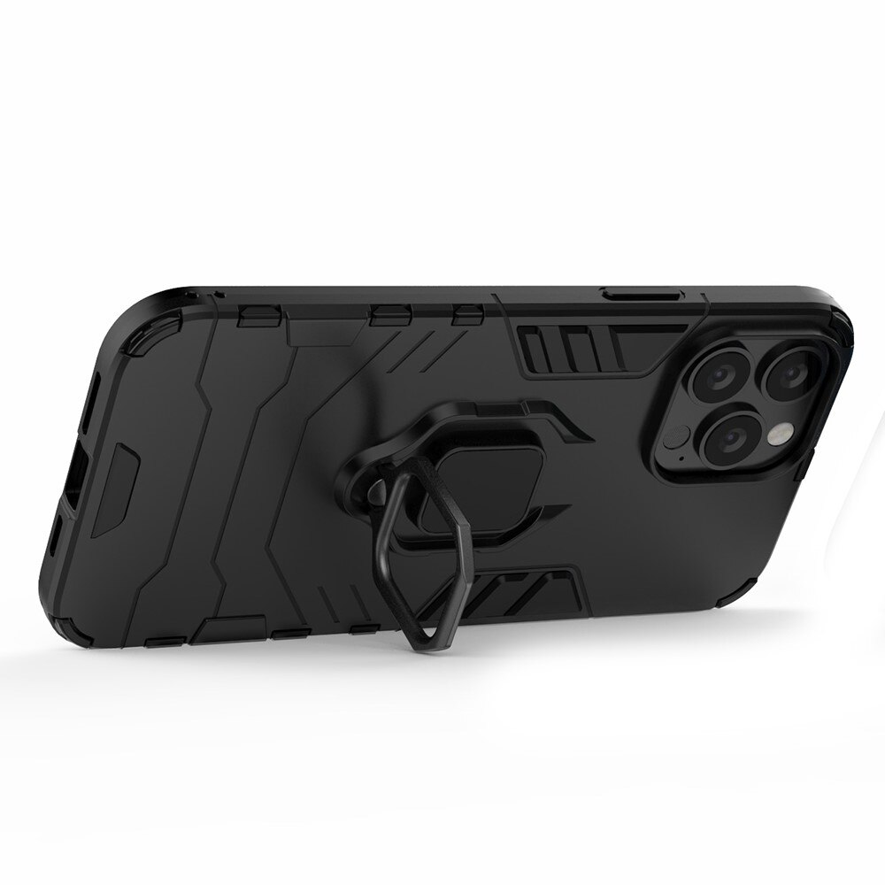 iPhone 13 Pro Max Hybridcase Tech Ring Zwart