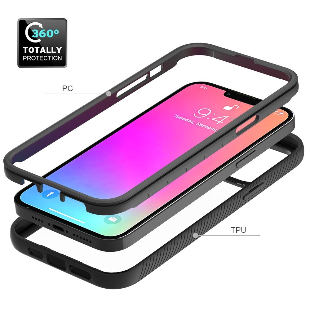 Apple iPhone 13 Pro Max Full Cover Case Zwart