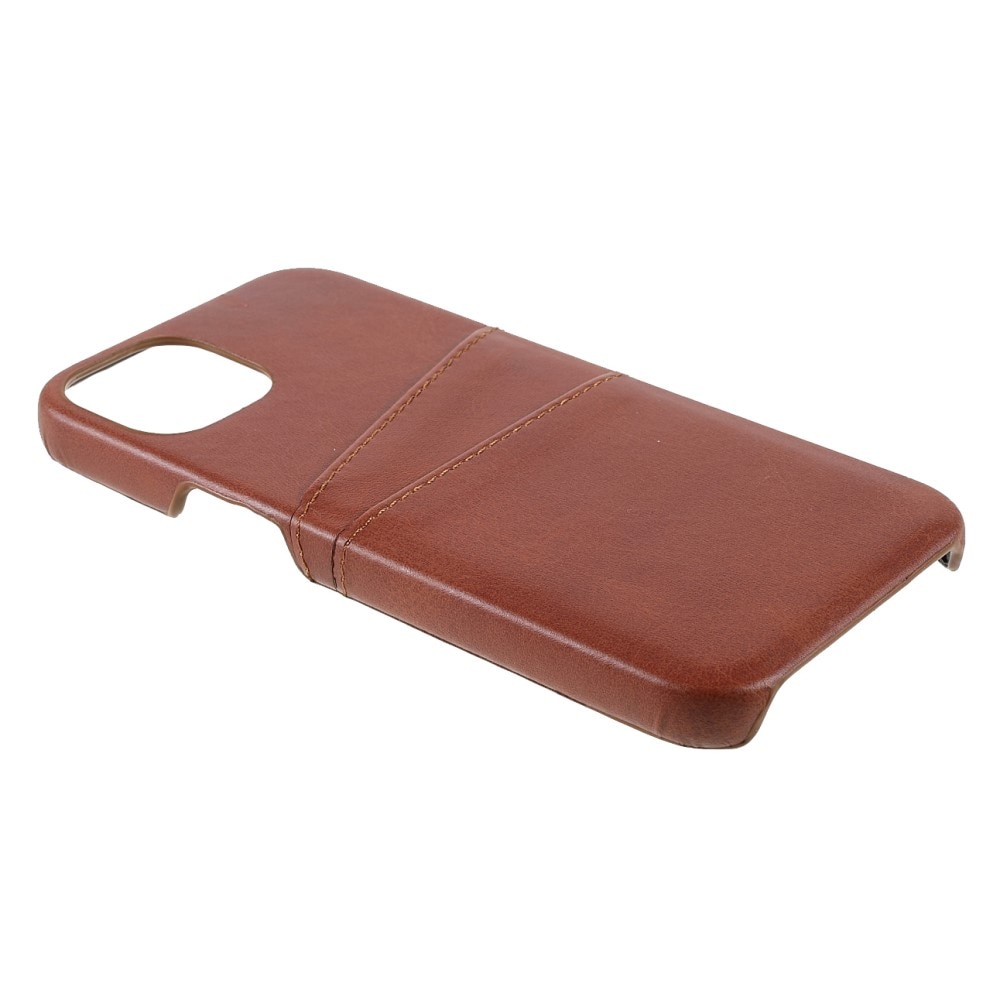 Card Slots Case iPhone 13 Brown