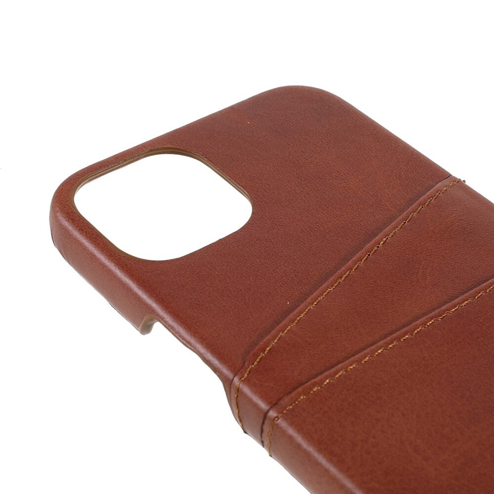 Card Slots Case iPhone 13 Mini Brown