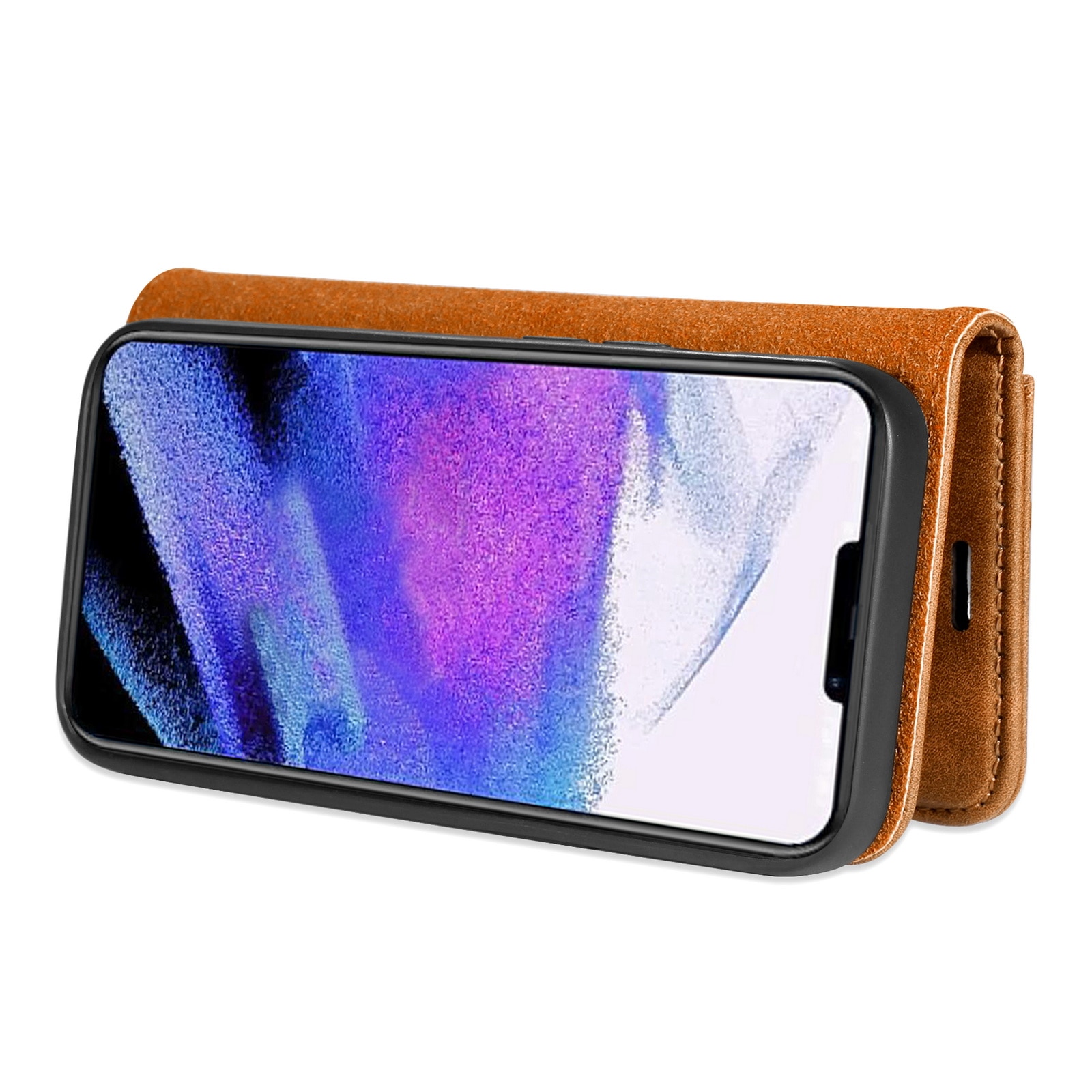 Magnet Wallet iPhone 13 Pro Max Cognac