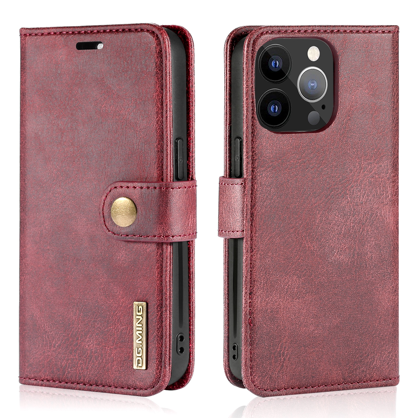 Magnet Wallet iPhone 13 Pro Max Rood