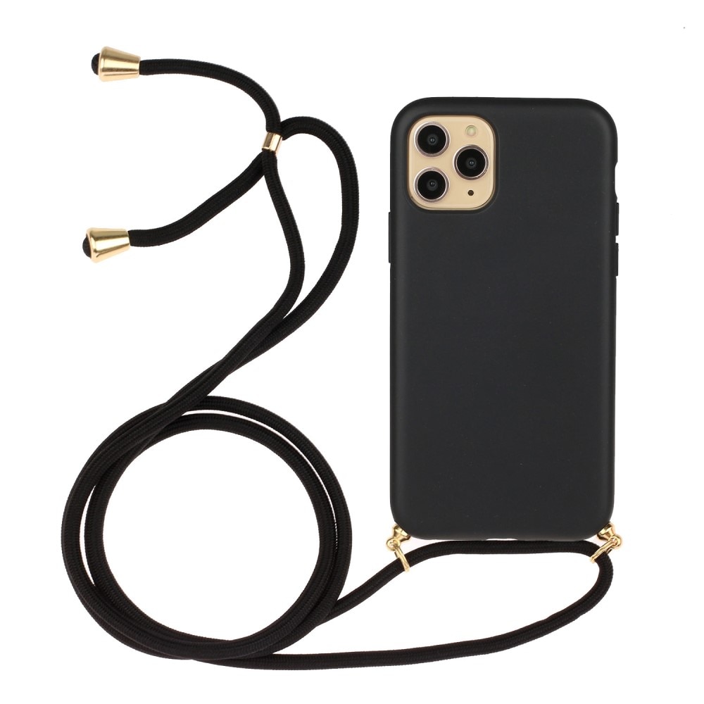 iPhone 13 Pro Max Hoesje Halsband Zwart