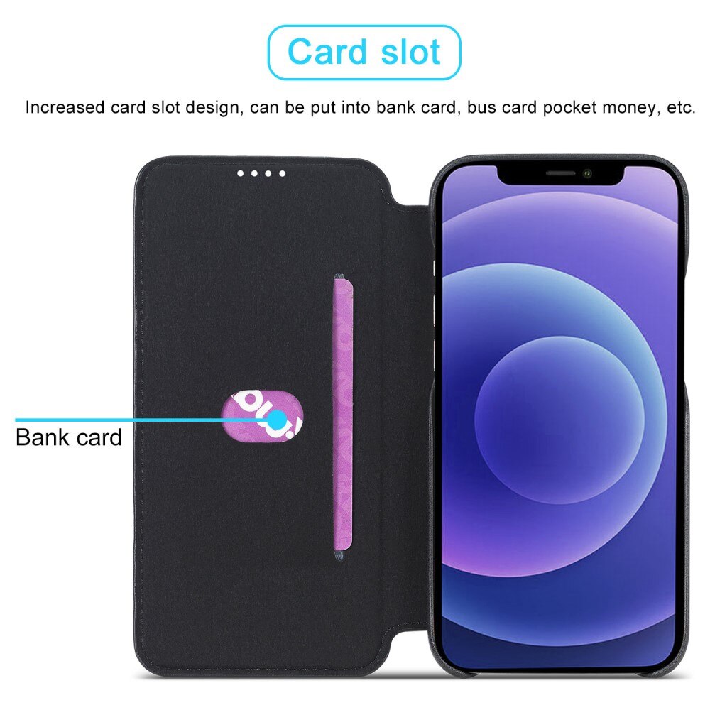 Slim Bookcover hoesje iPhone 13 Pro Zwart