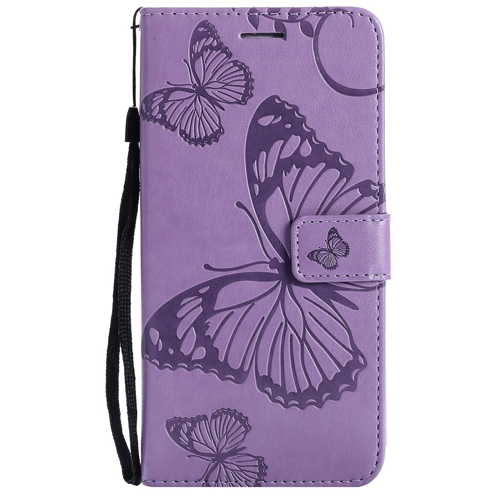 Apple iPhone 13 Mini Leren vlinderhoesje Paars