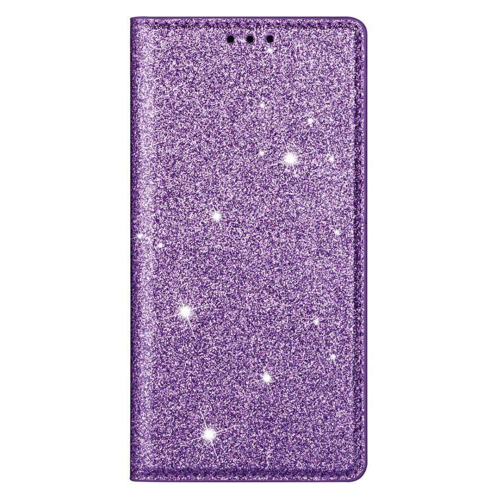 iPhone 13 Glitter Bookcase hoesje Purper