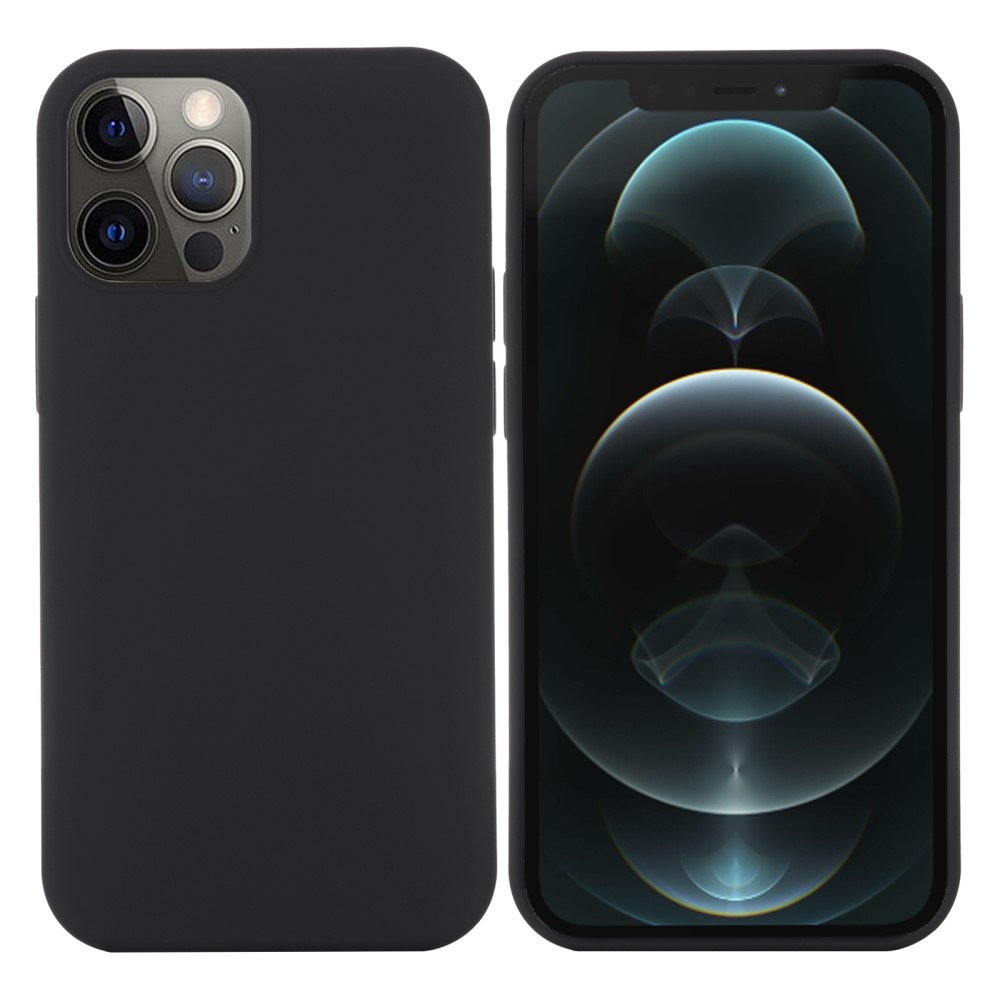 Silicone Magnetic Case iPhone 13 Pro Zwart