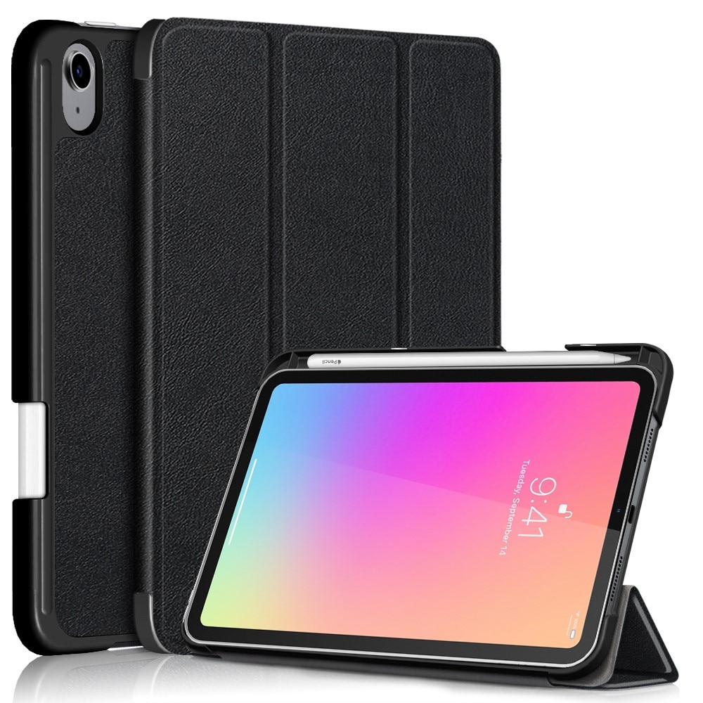 iPad Mini 6 2021 Tri-fold Hoesje met Penhouder zwart
