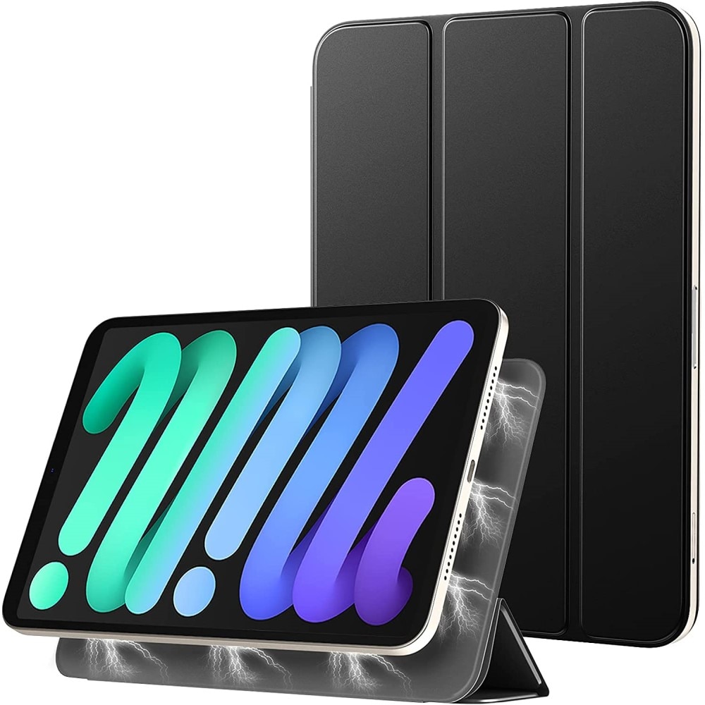 iPad Mini 6 2021 Magnetisch Tri-Fold hoesje Zwart