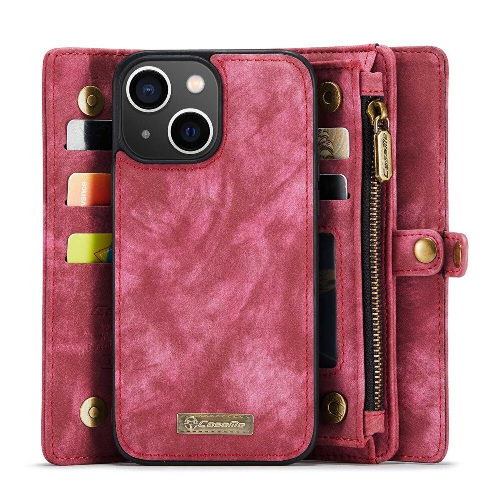 Multi-slot hoesje iPhone 13 Rood