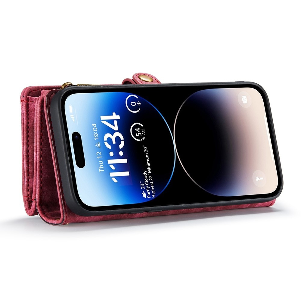 Multi-slot Hoesje iPhone 13 Pro Max Rood