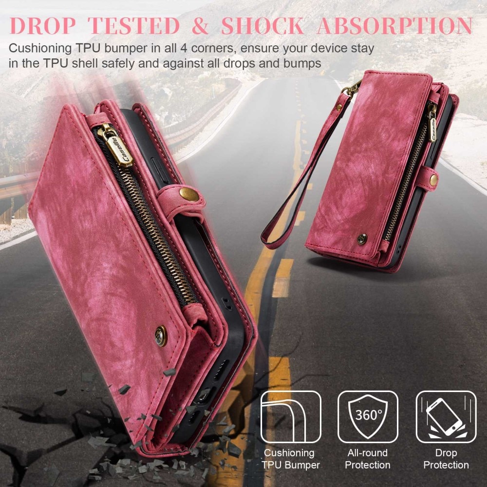 Multi-slot Hoesje iPhone 13 Pro Max Rood