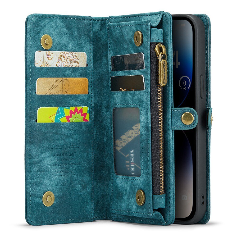 Multi-slot Hoesje iPhone 13 Pro Blauw