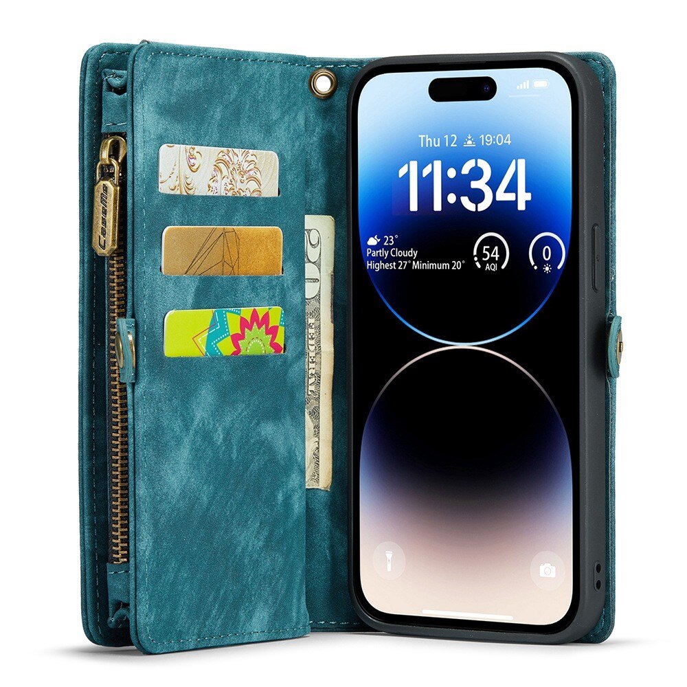 Multi-slot Hoesje iPhone 13 Pro Blauw