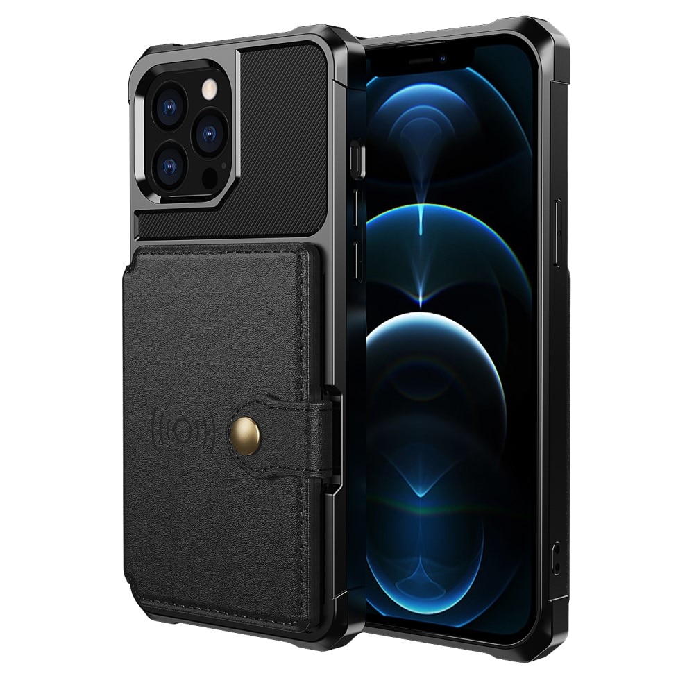 iPhone 13 Pro Max Tough Multi-slot Case Zwart