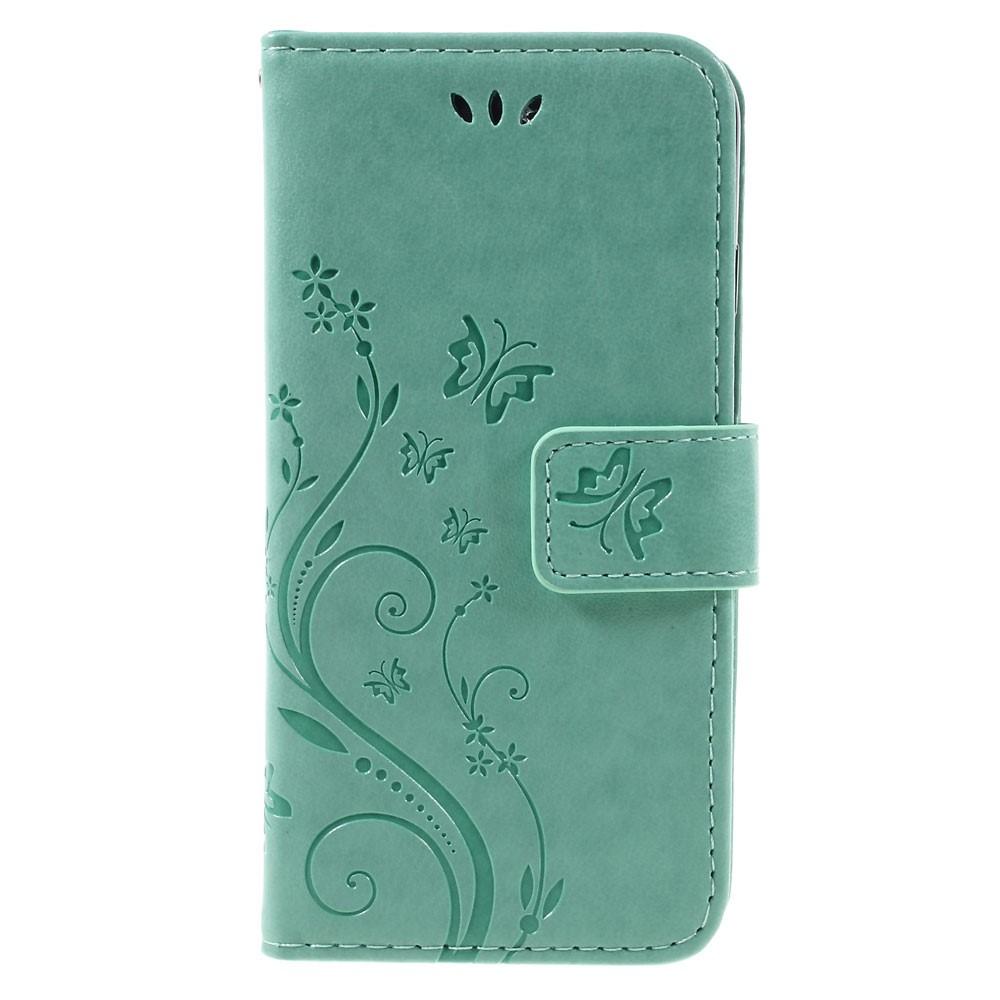 iPhone SE/5S/5 Leren vlinderhoesje Groen