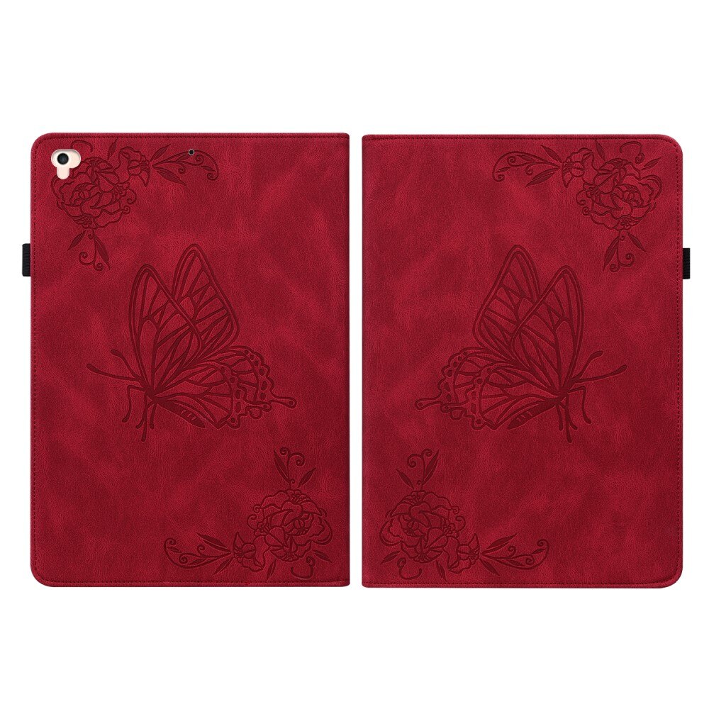 iPad Air 2 9.7 (2014) Leren vlinderhoesje rood