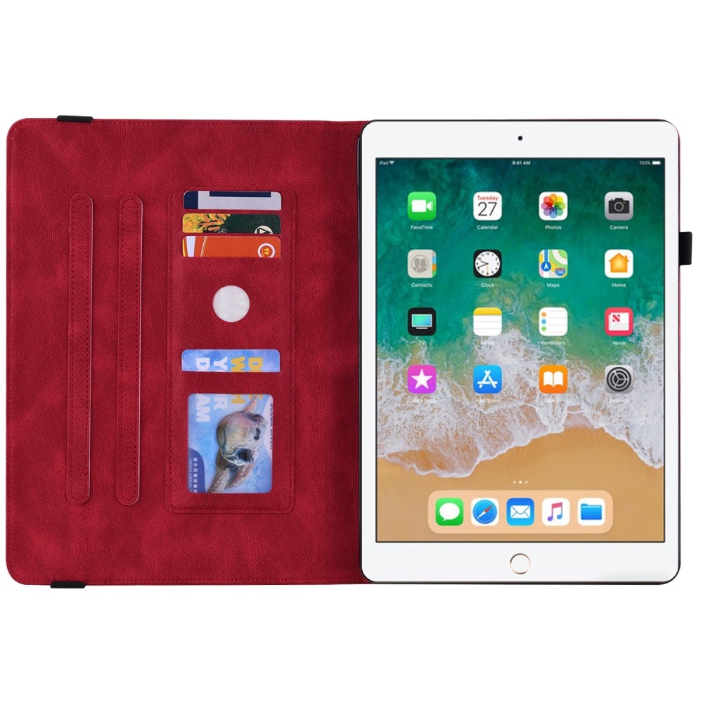 iPad Air 2 9.7 (2014) Leren vlinderhoesje rood