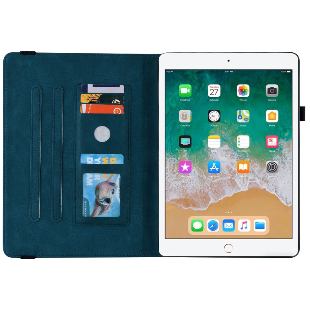 iPad Air 9.7 1st Gen (2013) Leren vlinderhoesje blauw