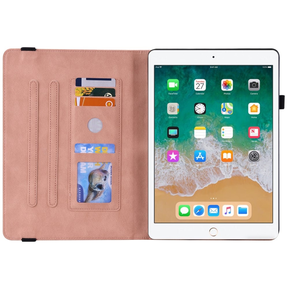 iPad 9.7 6th Gen (2018) Leren vlinderhoesje roze