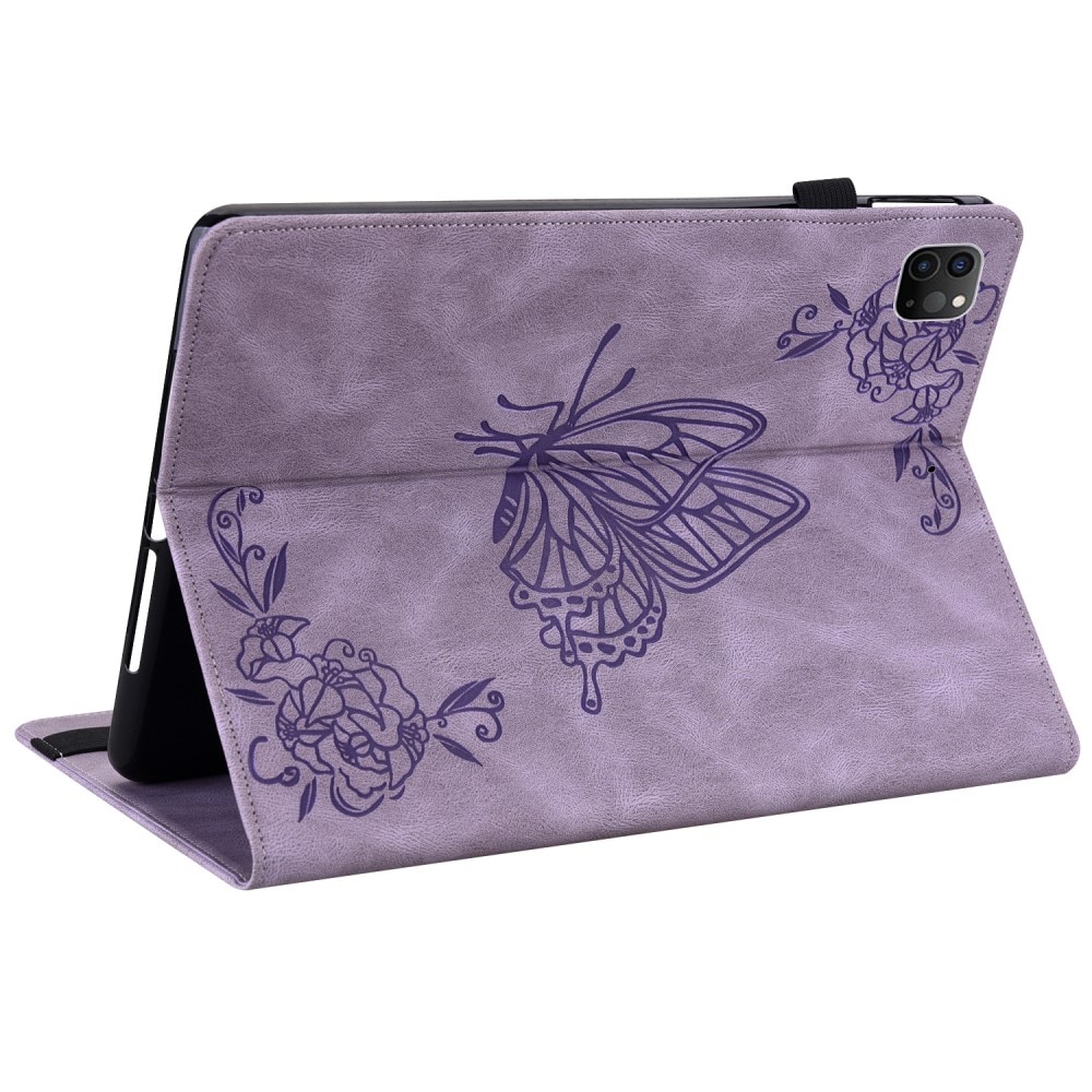iPad Air 10.9 4th Gen (2020) Leren vlinderhoesje paars