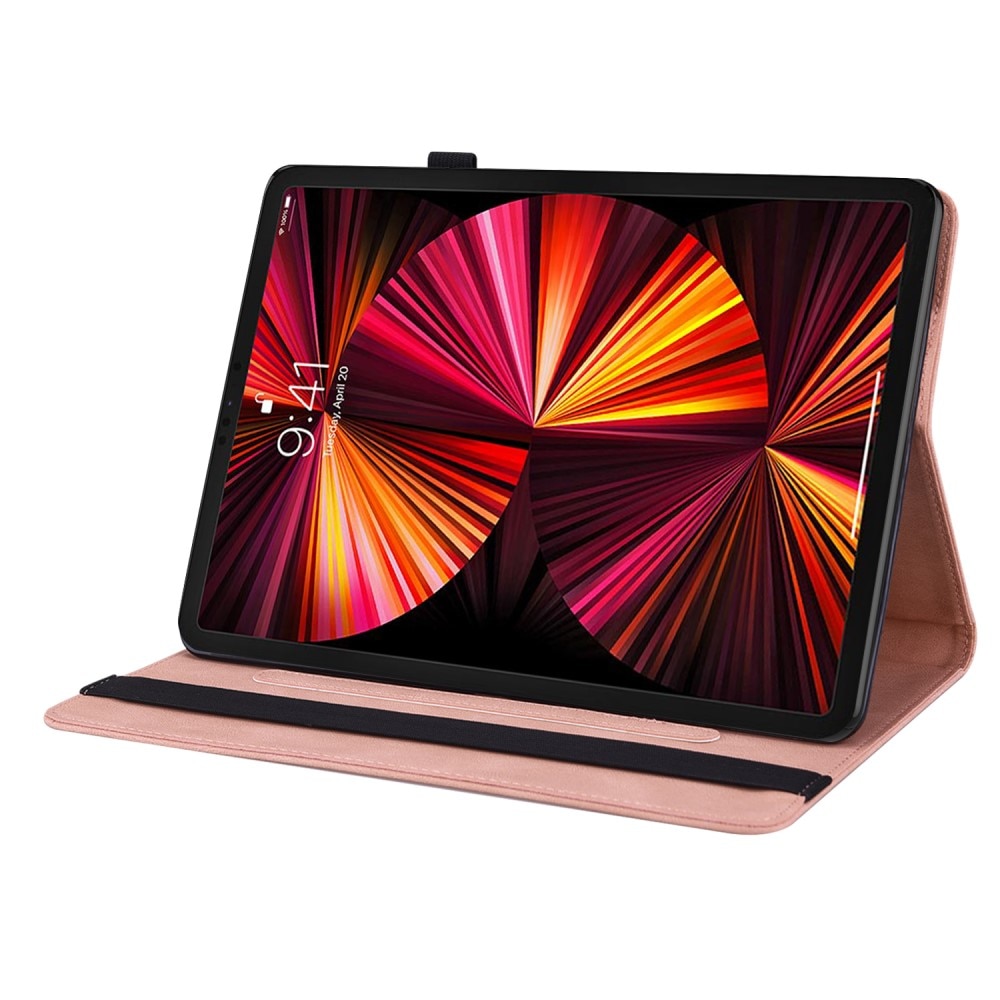 iPad Pro 11 4th Gen (2022) Leren vlinderhoesje roze