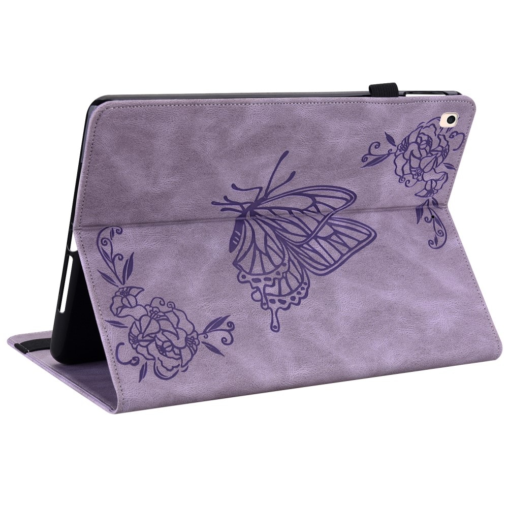 iPad 10.2 8th Gen (2020) Leren vlinderhoesje paars