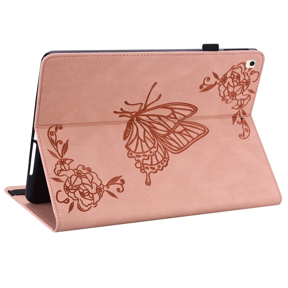 iPad 10.2 7th Gen (2019) Leren vlinderhoesje roze